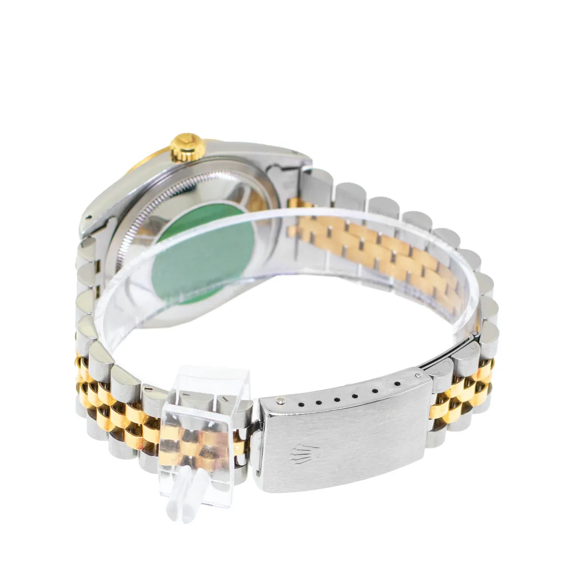 Rolex Datejust 36mm 18K Yellow Gold & Steel Champagne Index Dial Smooth Bezel 16203
