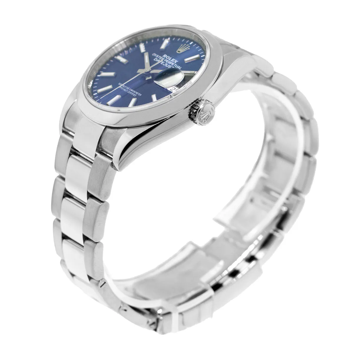 Rolex Datejust 36mm Stainless Steel Blue Index Dial & Domed Bezel 126200