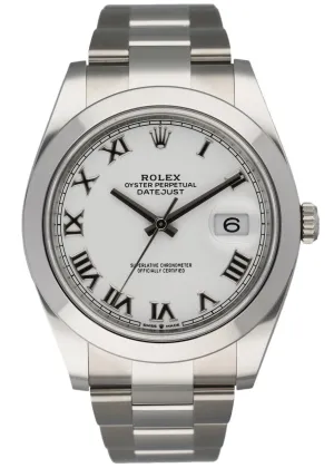 Rolex Datejust 41 126300 Stainless steel Men's Watch Box & Papers