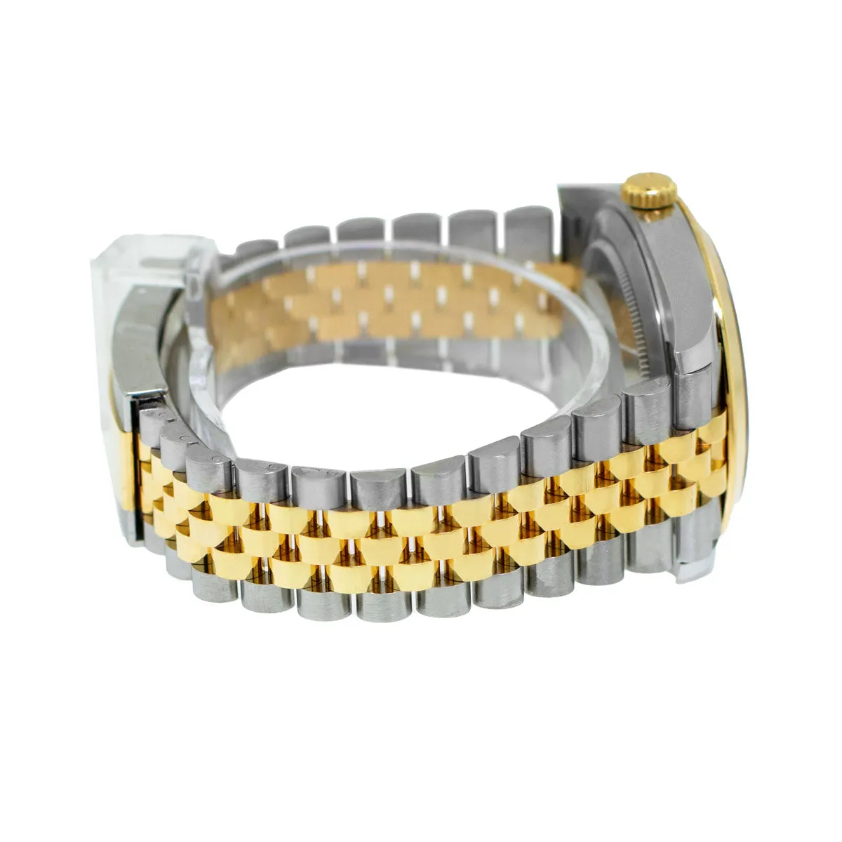 Rolex Datejust 41mm 18K Yellow Gold & Steel "Wimbledon" Dial & Smooth Bezel 126303