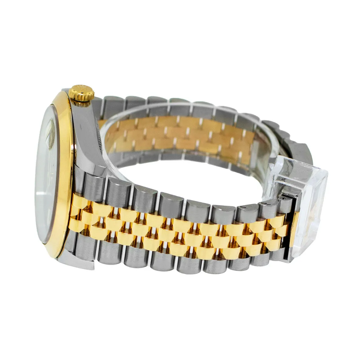 Rolex Datejust 41mm 18K Yellow Gold & Steel "Wimbledon" Dial & Smooth Bezel 126303