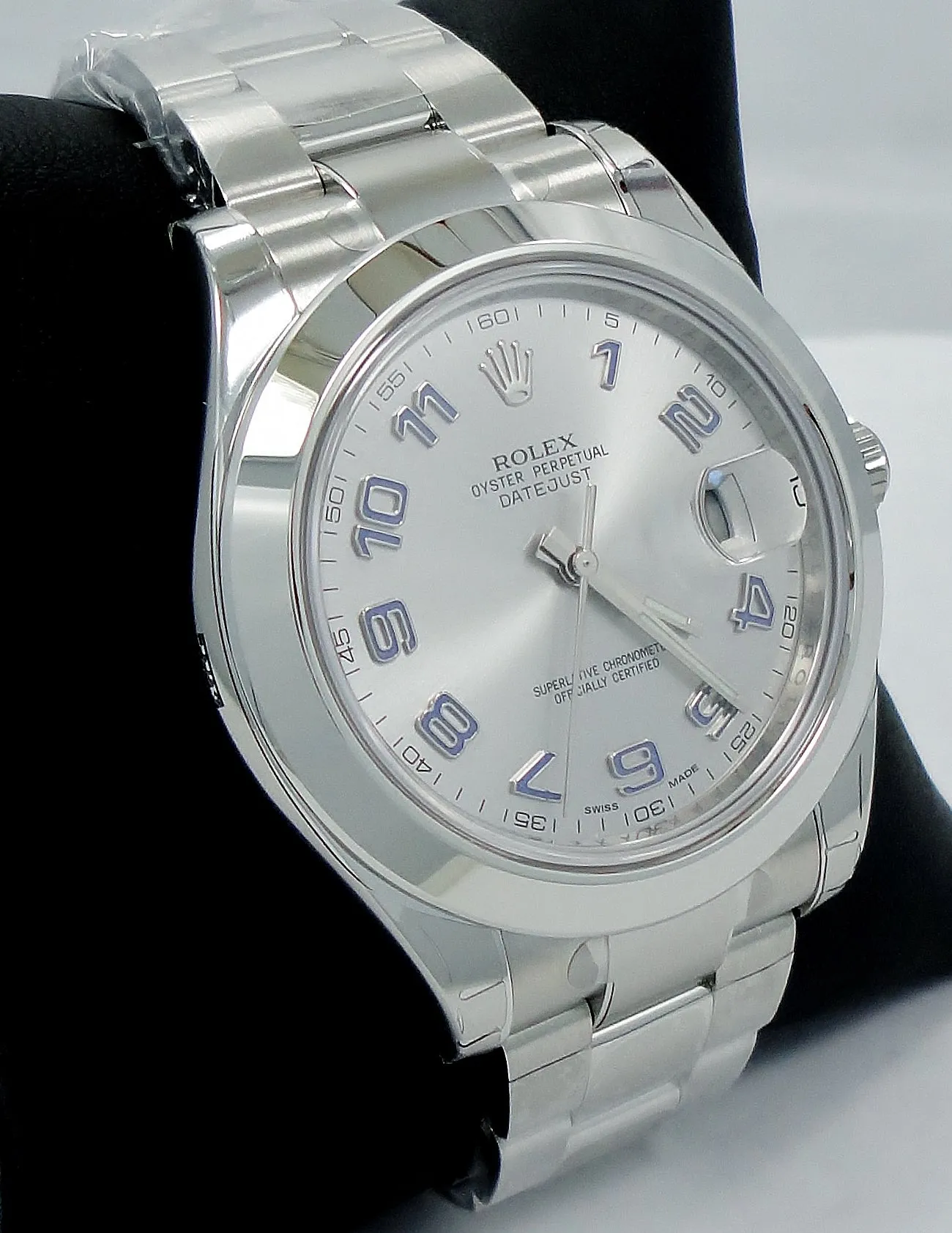 Rolex Datejust II 116300 41mm Oyster Silver Arabic Dial UNWRON FULLY STICKRED