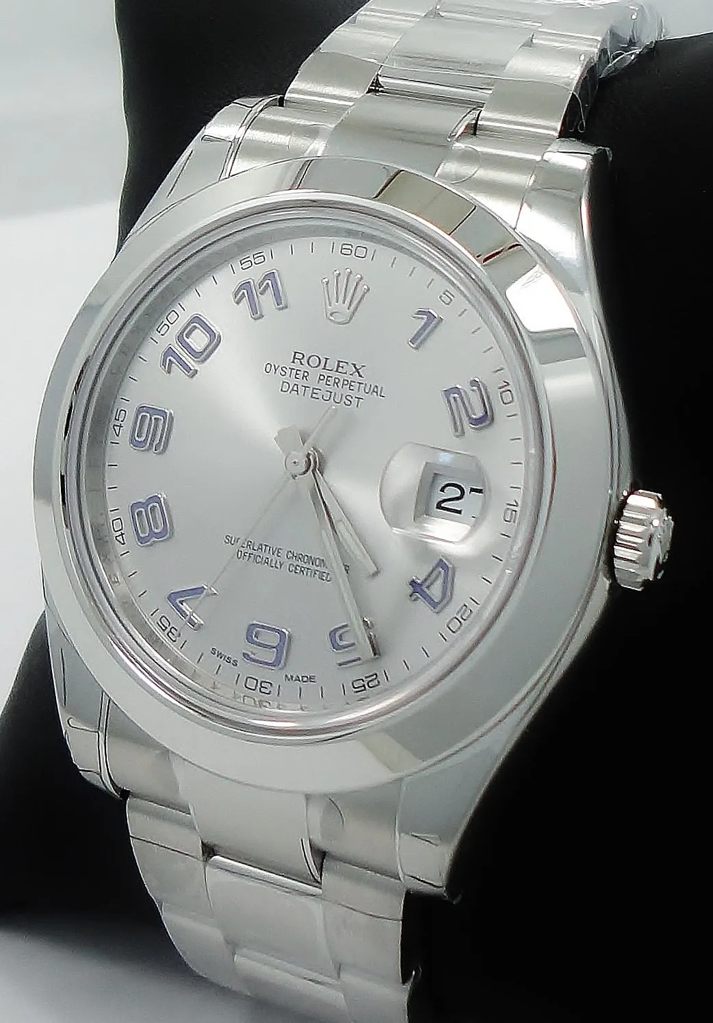 Rolex Datejust II 116300 41mm Oyster Silver Arabic Dial UNWRON FULLY STICKRED