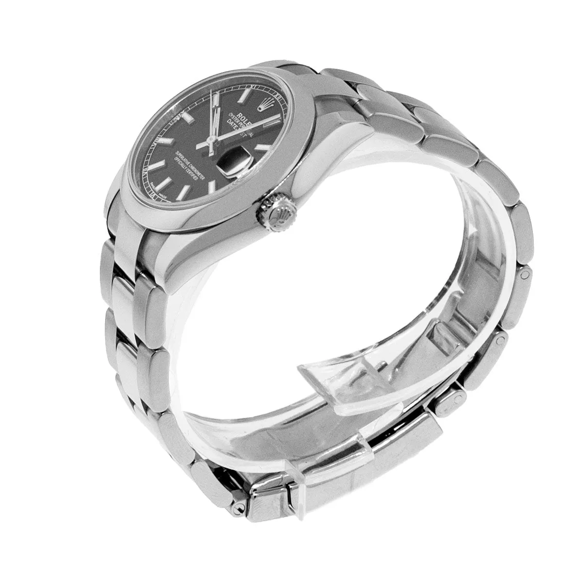 Rolex Lady-Datejust 31mm Stainless Steel Black Index Dial & Smooth Bezel 178240