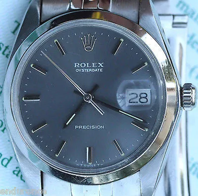 ROLEX OYSTER DATE PRECISION STAINLESS STEEL MODEL 6694