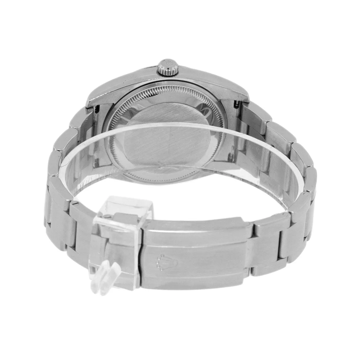 Rolex Oyster Perpetual 34mm Stainless Steel CUSTOM Tiffany Blue Index Dial & Smooth Bezel 114210
