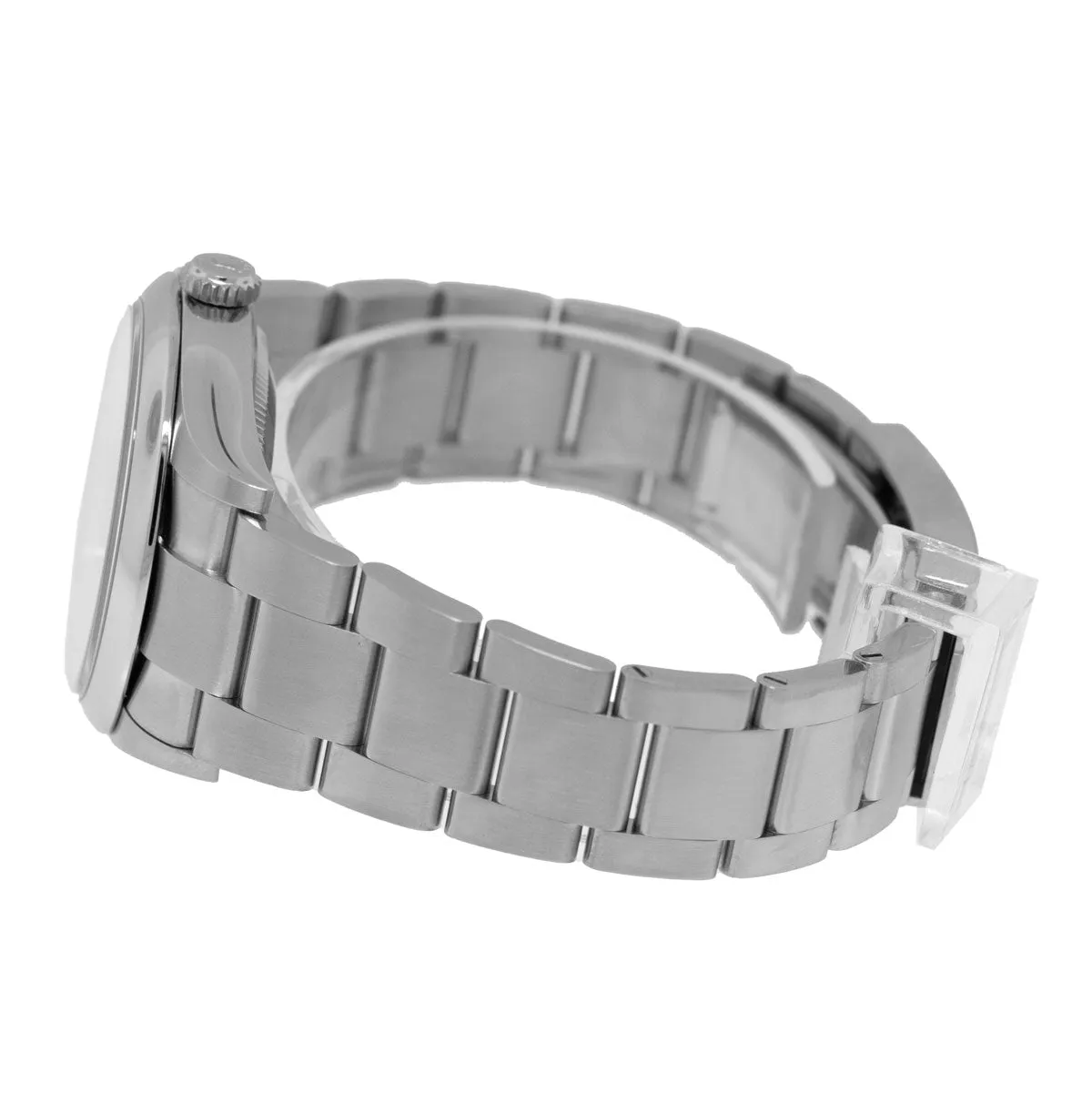 Rolex Oyster Perpetual 36mm Stainless Steel CUSTOM Tiffany Blue Index Dial & Smooth Bezel 126000