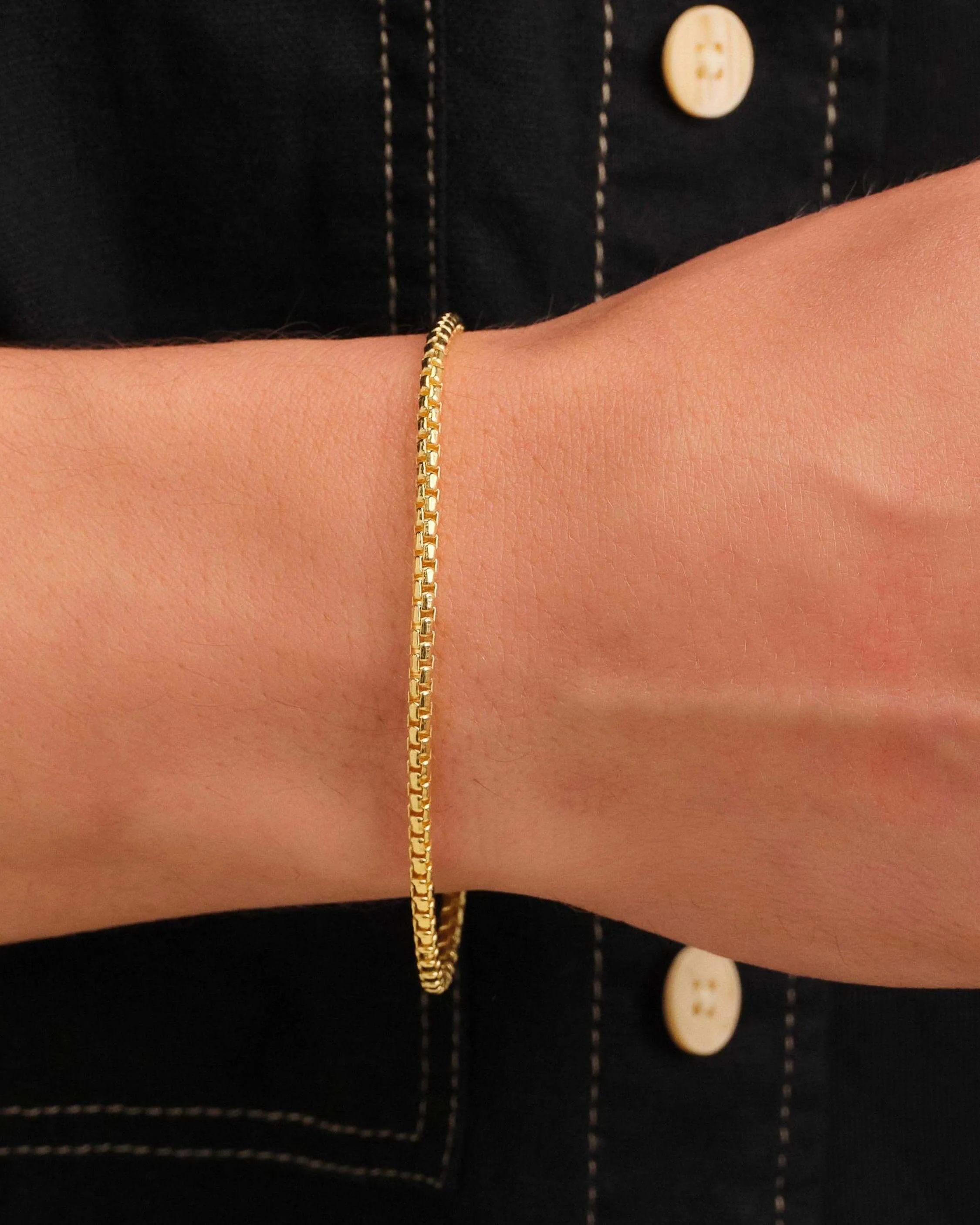 Round Box Bracelet - 2.5mm