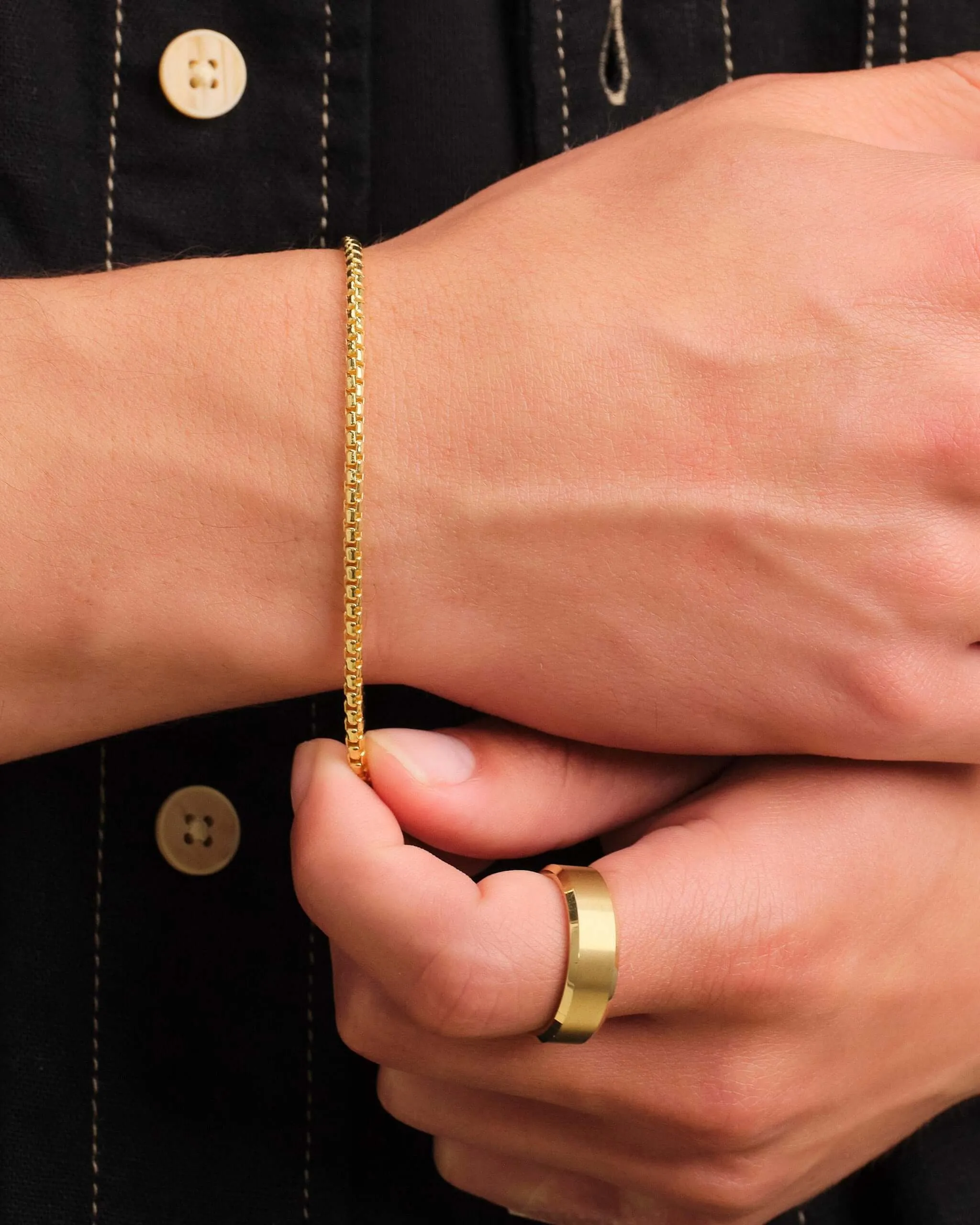 Round Box Bracelet - 2.5mm