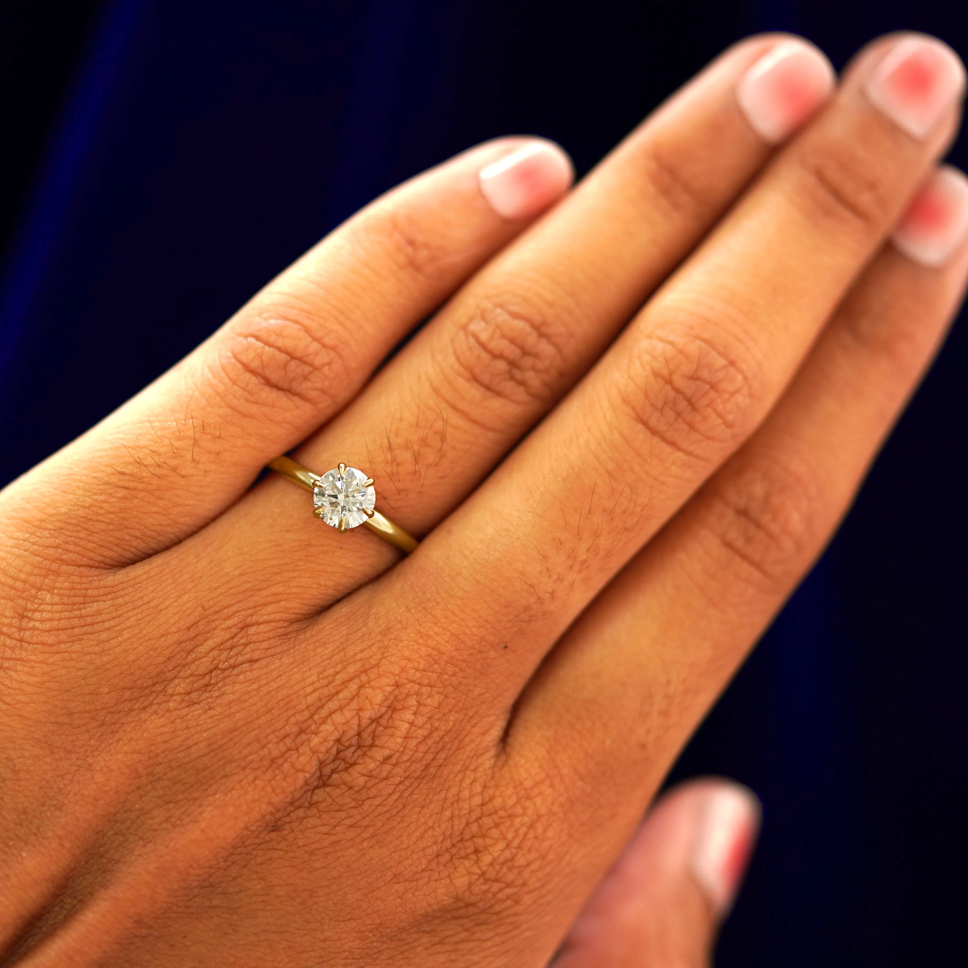 Round Lab Diamond Ring