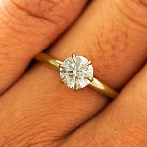 Round Lab Diamond Ring