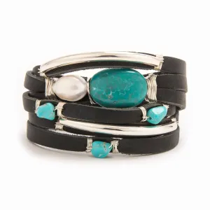 Saber Leather Shred Bracelet