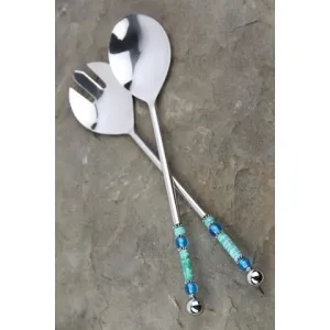 Salad Set-Caribbean Blue