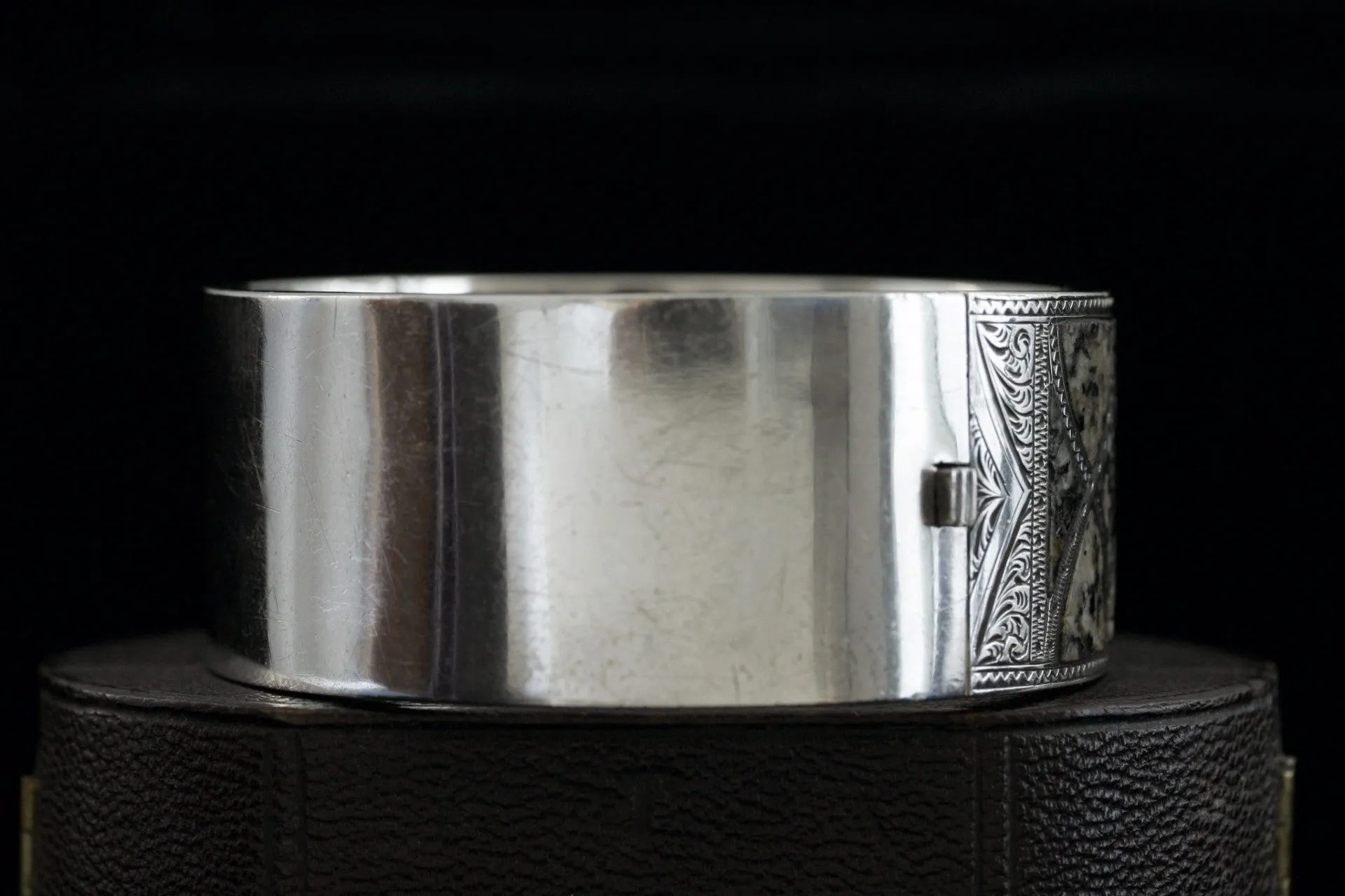Scottish Sterling and Aberdeen Granite Bangle