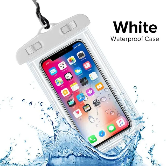 Shelbox Luminous Waterproof Smartphone Case For Phone Pouch Bag 6.5" Underwater Phone Case For iPhone 11 Huawei Xiaomi Universal