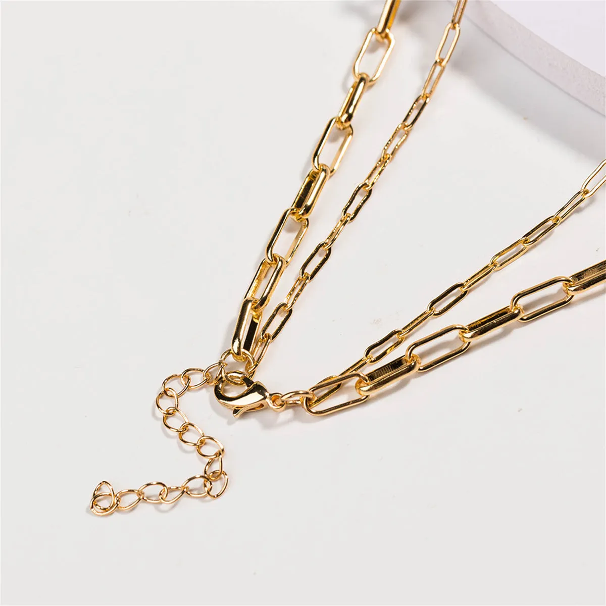 Shell & 18K Gold-Plated Layered Pendant Necklace