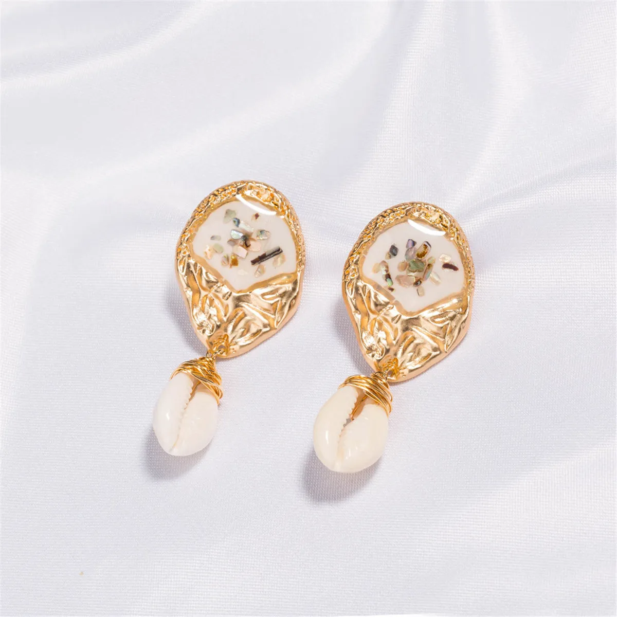 Shell & 18K Gold-Plated Pukka Shell Drop Earrings