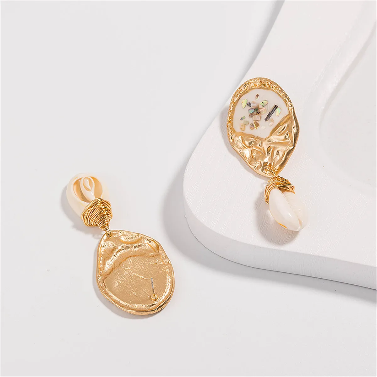 Shell & 18K Gold-Plated Pukka Shell Drop Earrings