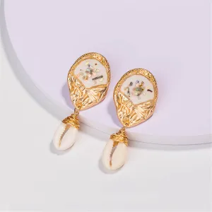 Shell & 18K Gold-Plated Pukka Shell Drop Earrings