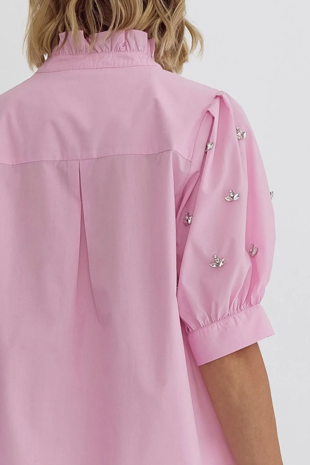 Shining By Day top with Crystal detail