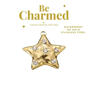 Shining Star Clear Crystal Jewellery Charm