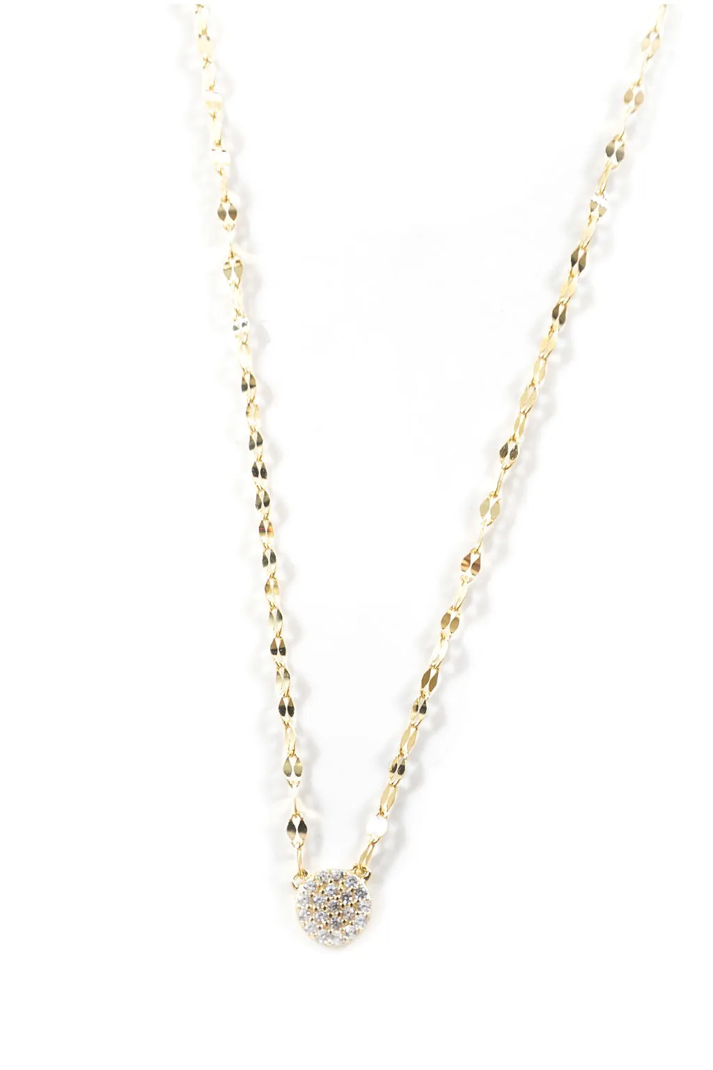 Shining Stone Chain Necklace