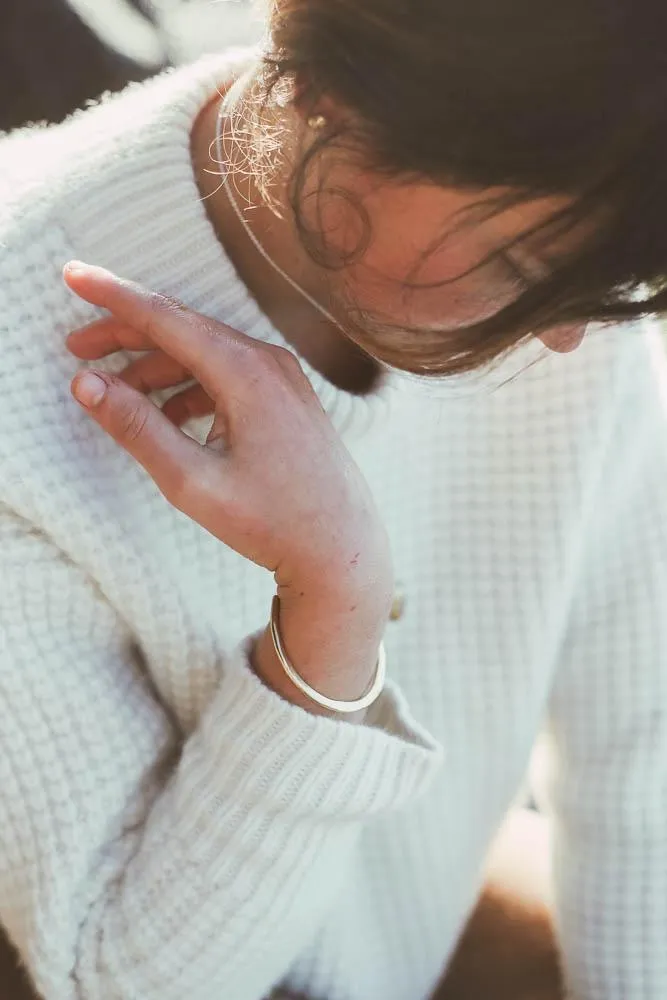 Shoreline Cuff Bracelet | Brass