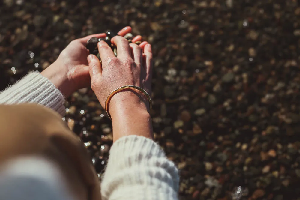 Shoreline Cuff Bracelet | Gold Plated