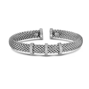 Silver & Diamond Prosecco Bar Bangle