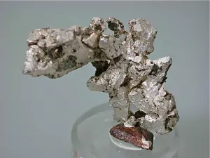 Silver and Copper, Pewabic Lode Quincy Mine, Quincy Mining Company, Lake Superior Copper District, Houghton Co., Michigan, Miniature 5.0 x 6.4 x 7.5 cm, $4800.  Online 11/2. SOLD.