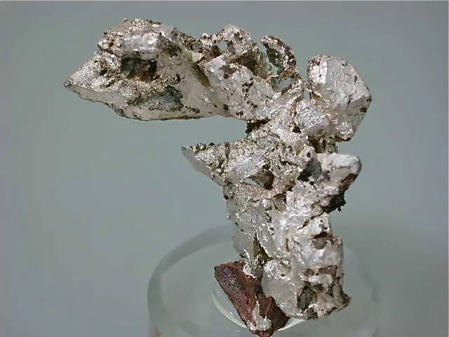 Silver and Copper, Pewabic Lode Quincy Mine, Quincy Mining Company, Lake Superior Copper District, Houghton Co., Michigan, Miniature 5.0 x 6.4 x 7.5 cm, $4800.  Online 11/2. SOLD.