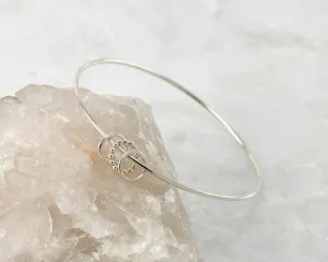 Silver Charm Bangle