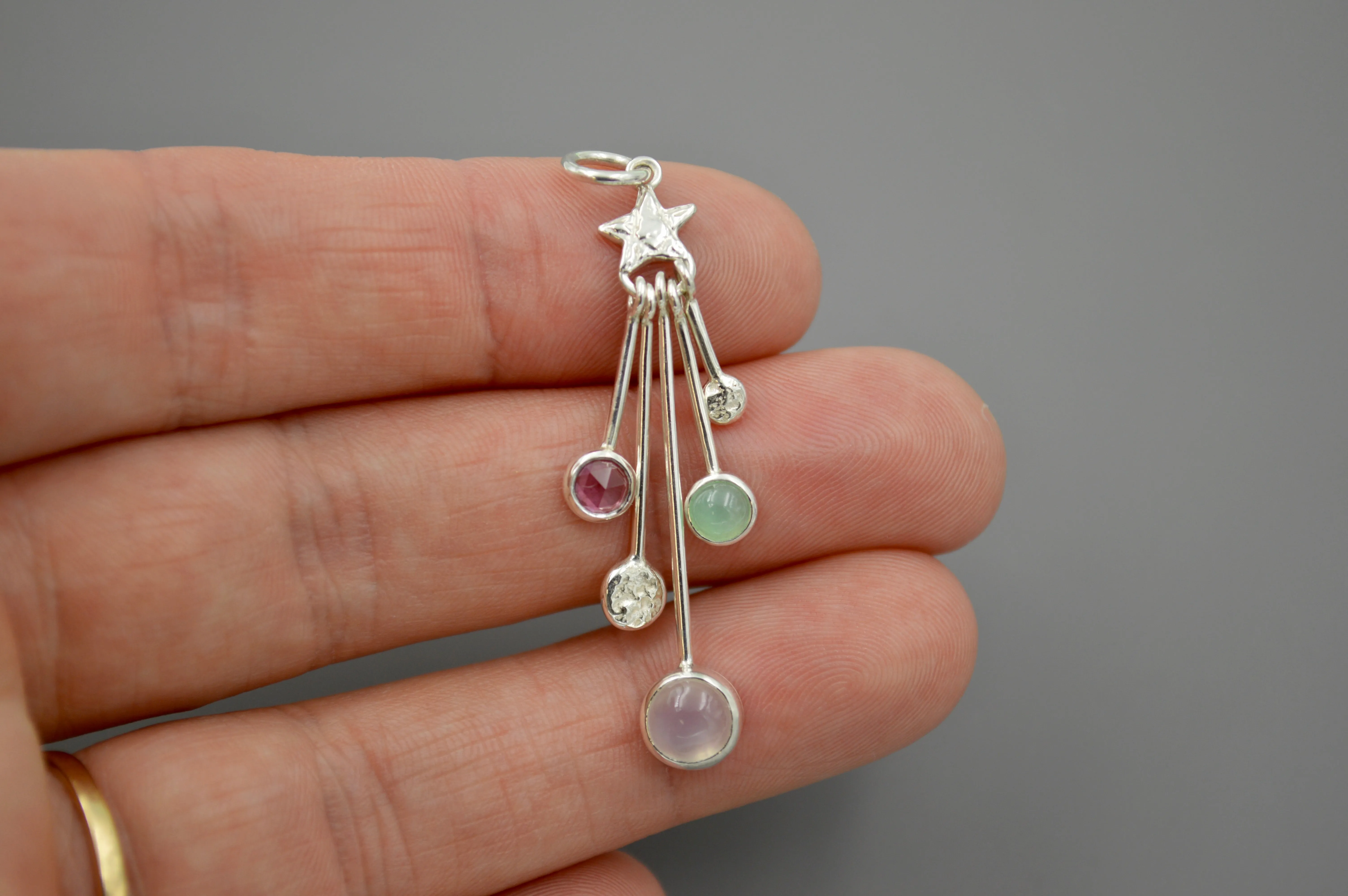 Silver Confetti Star #5