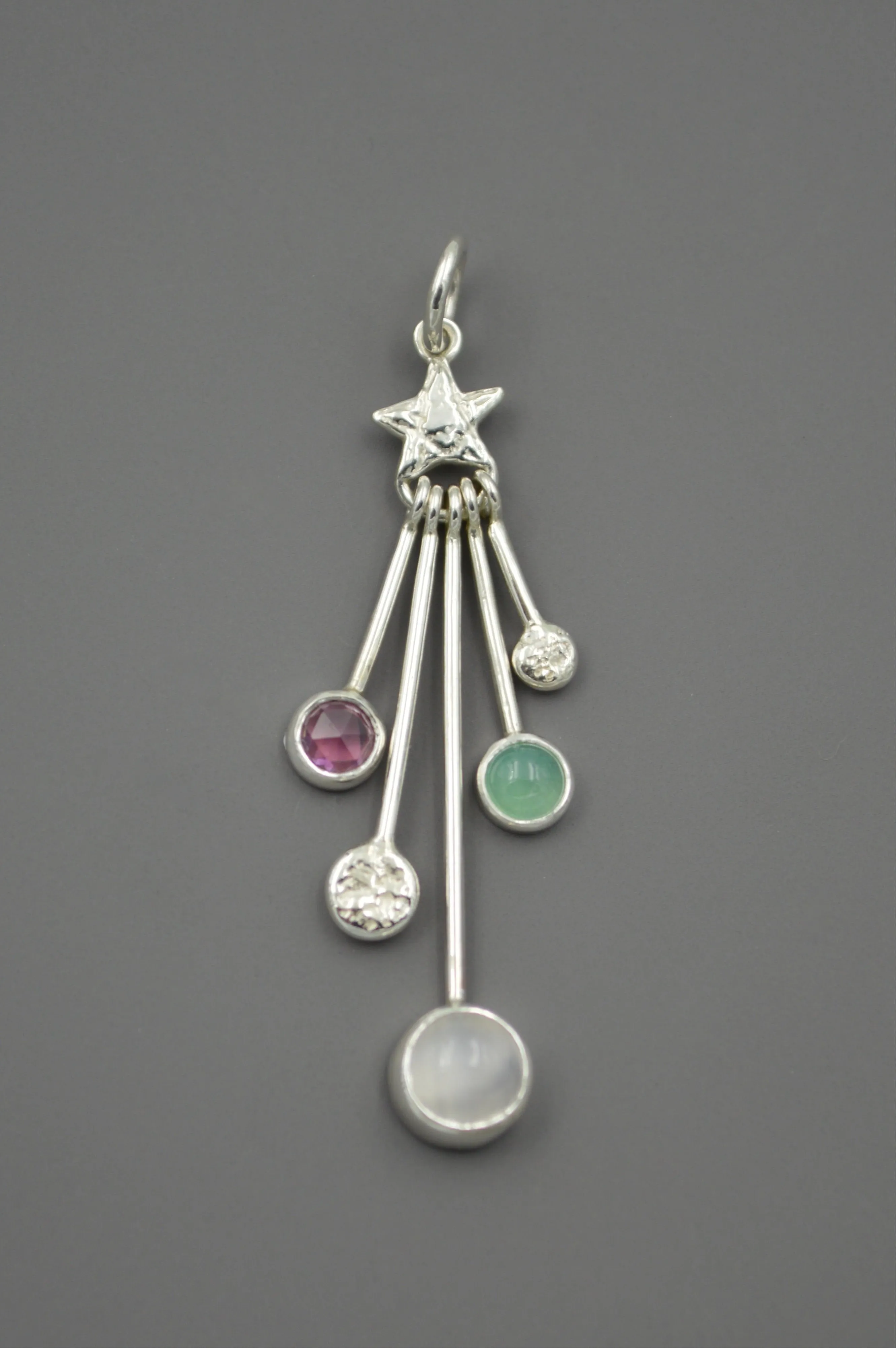 Silver Confetti Star #5