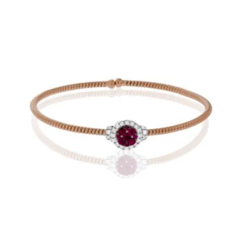 Simon G. 18k White Gold Diamond Bangle Bracelet