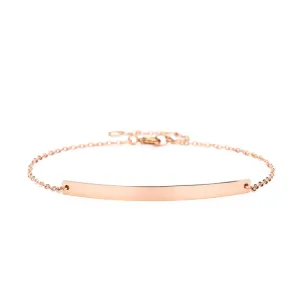 Simple Personalized Gold Bar Bracelet Name Jewelry