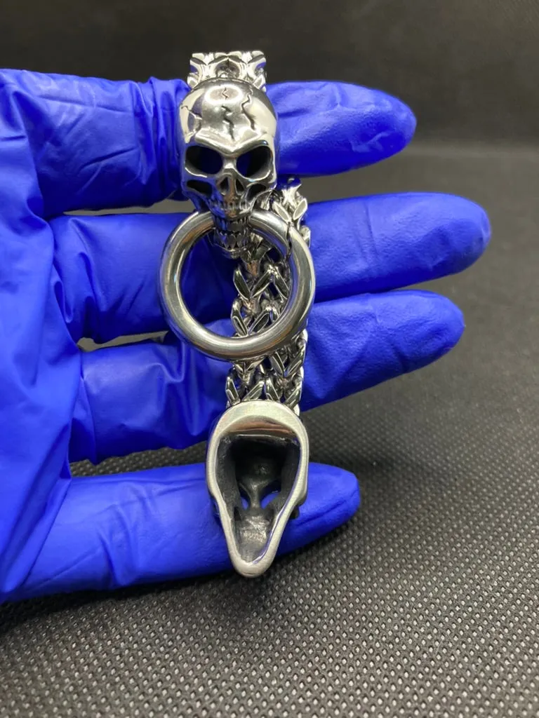 Skull Bracelet For Men ,Stainless Steel Link Bracelets