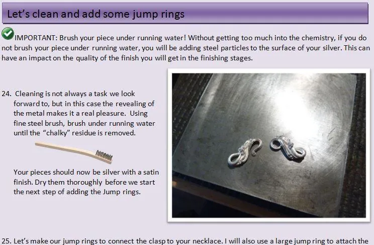 Sky Guide 4: Fine Silver Metal Clay Tutorial - Working with High Shrinkage Metal Clay - Devoted Clasp Project