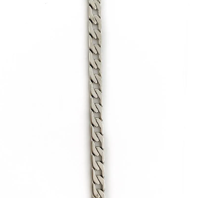 Small Silver Smooth Open Link Chain by the Inch (#3038)