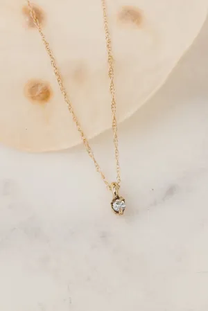 Solid Gold Diamond Pendant