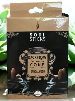 Soul Sticks Backflow Incense Cone - Sandalwood