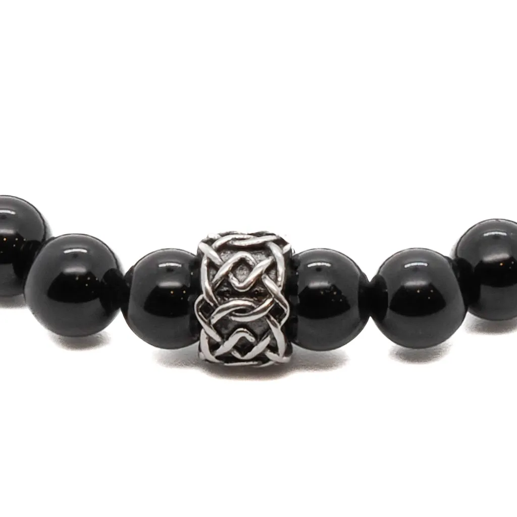 Spiritual Black Onyx Beaded Bracelet