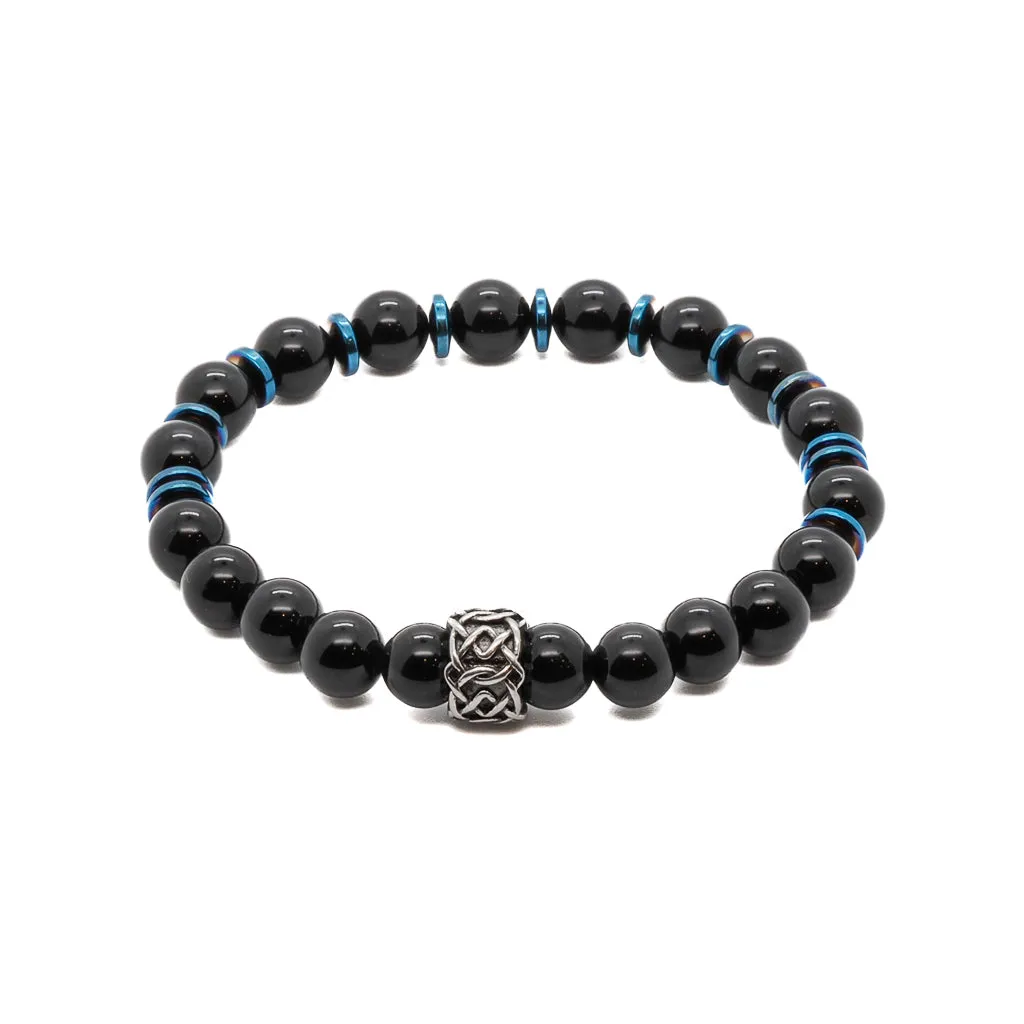 Spiritual Black Onyx Beaded Bracelet