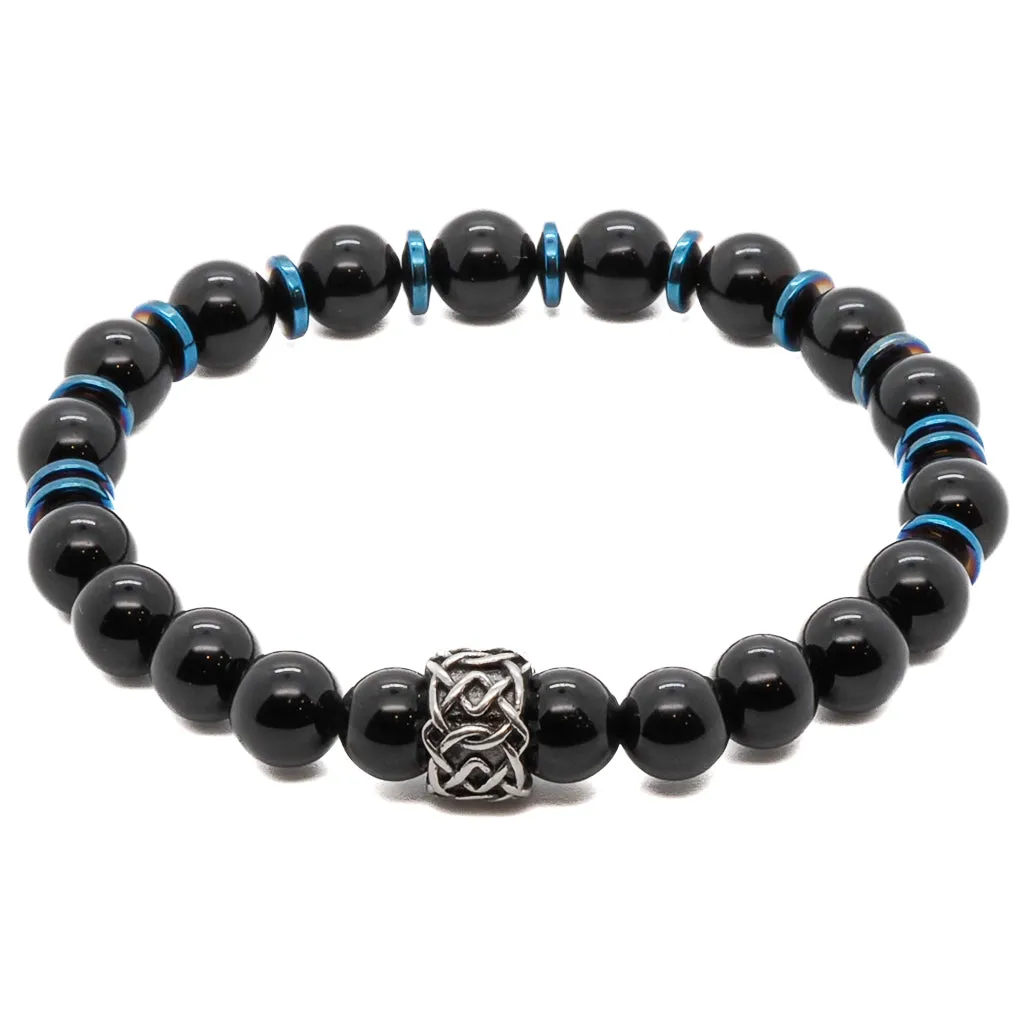 Spiritual Black Onyx Beaded Bracelet