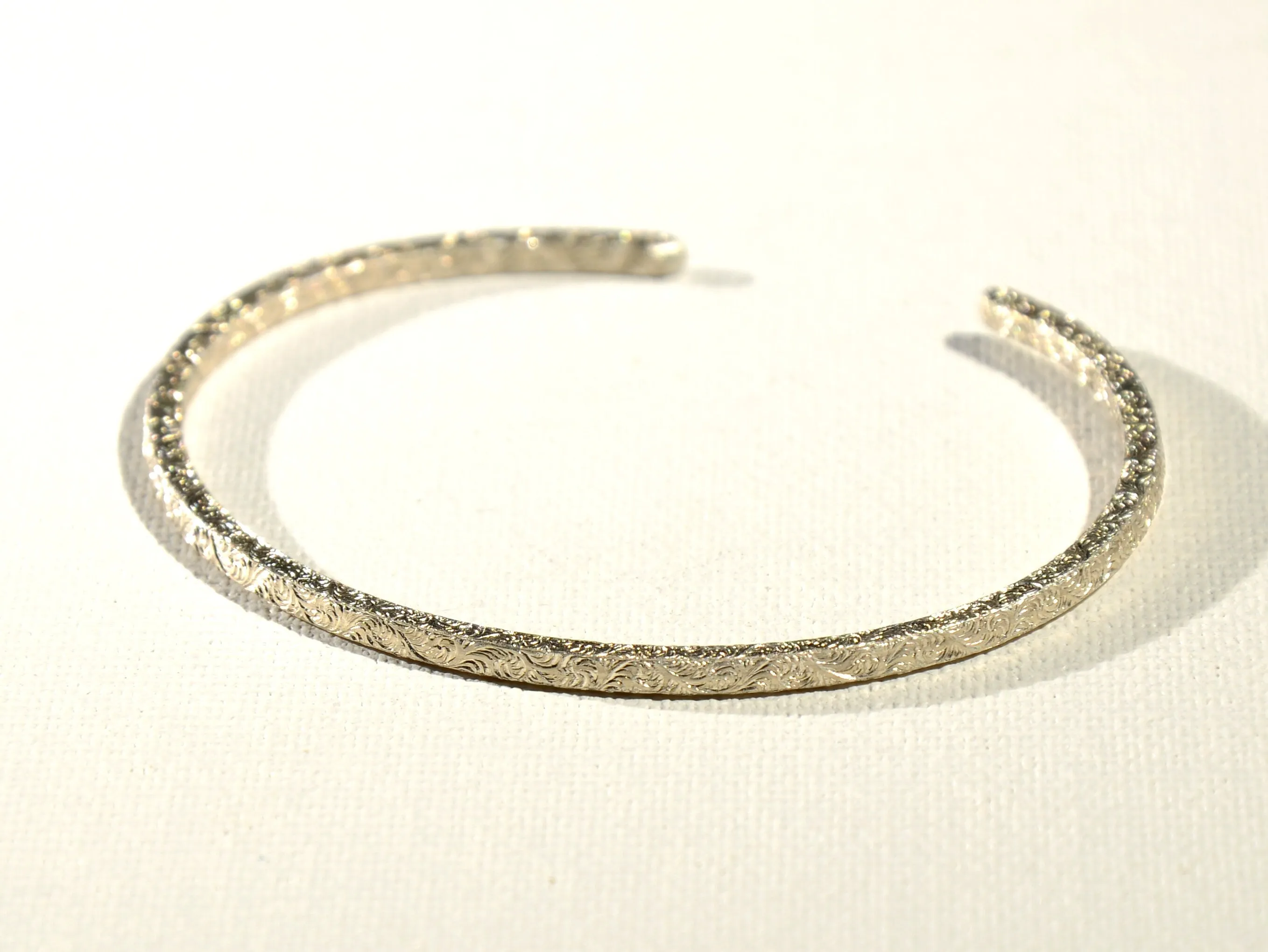 Square Shaped Sterling Silver Cuff Bracelet