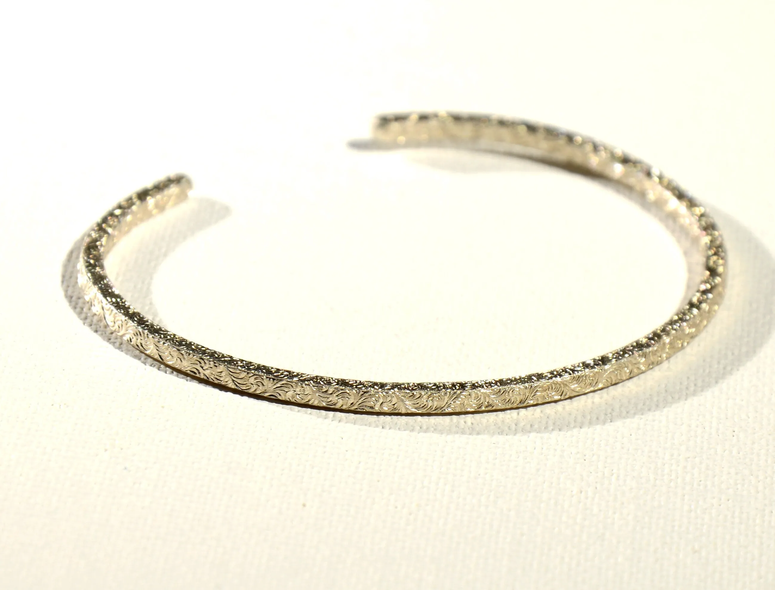 Square Shaped Sterling Silver Cuff Bracelet