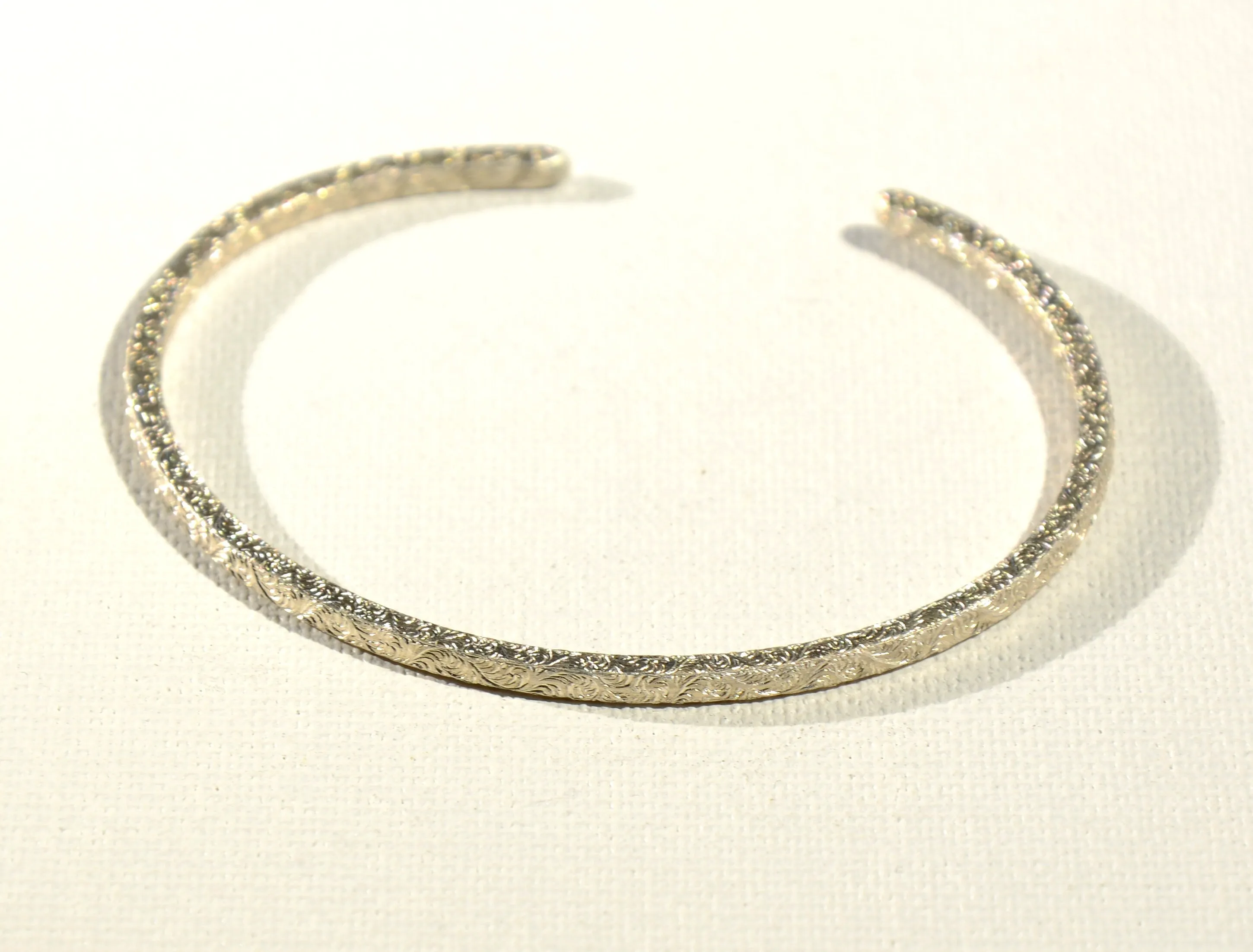 Square Shaped Sterling Silver Cuff Bracelet