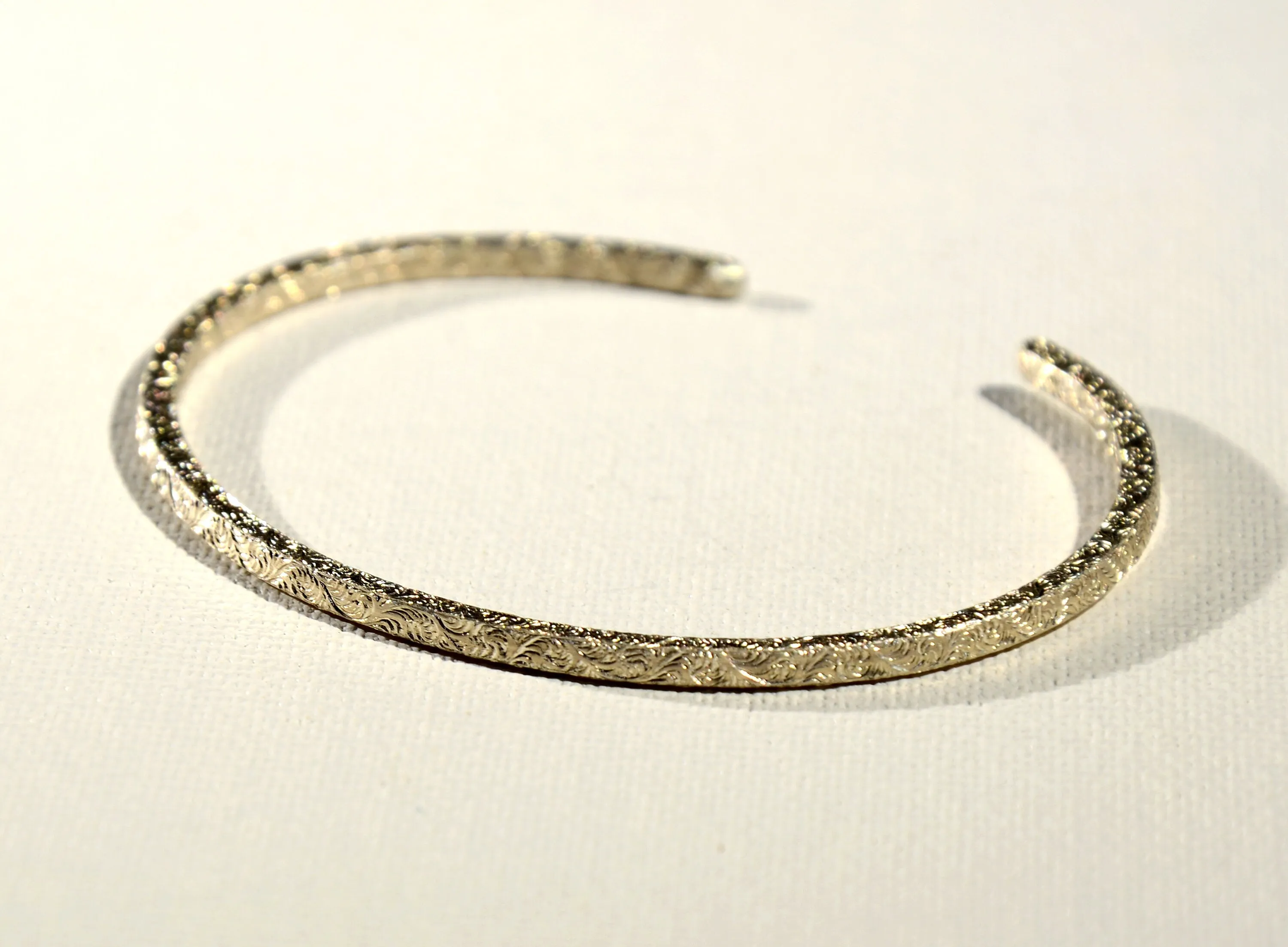 Square Shaped Sterling Silver Cuff Bracelet