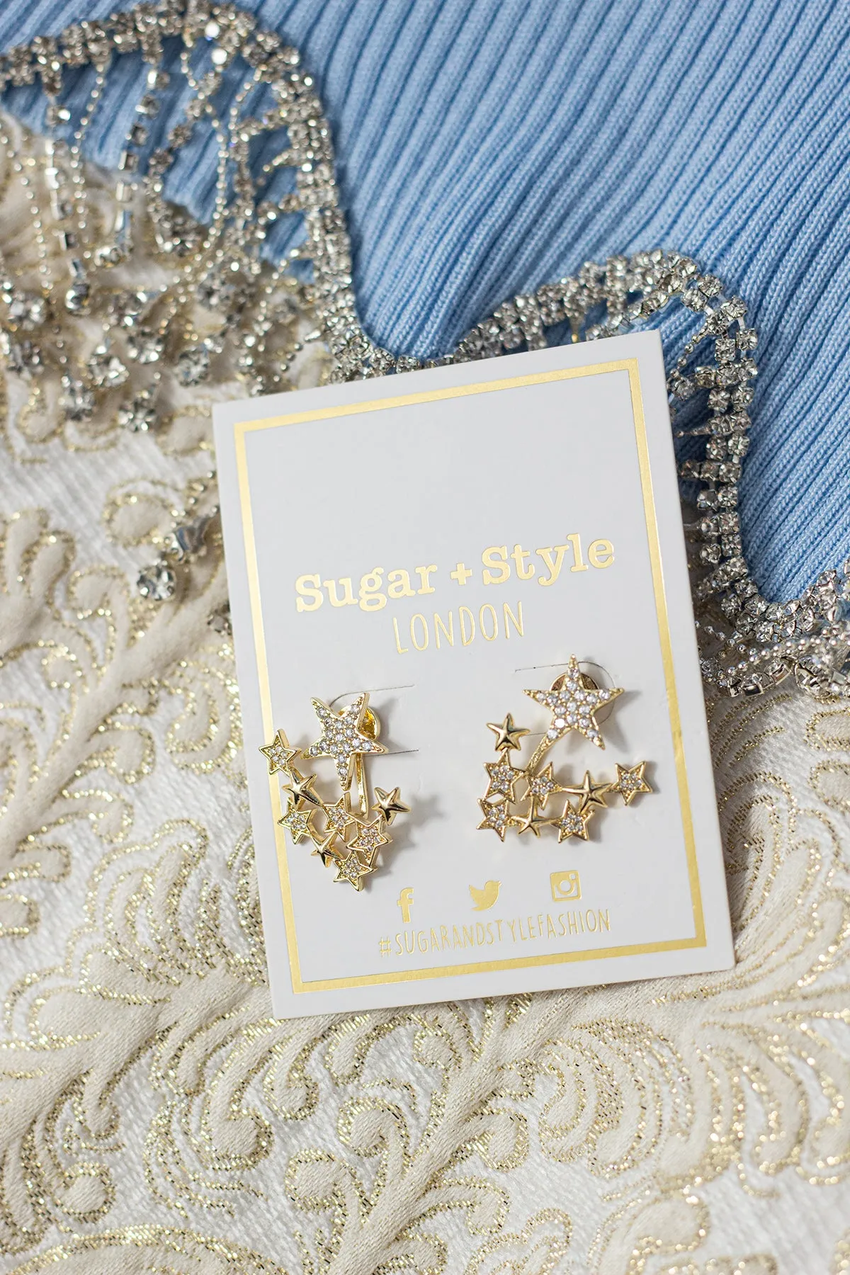Star Constellation Diamante Earrings