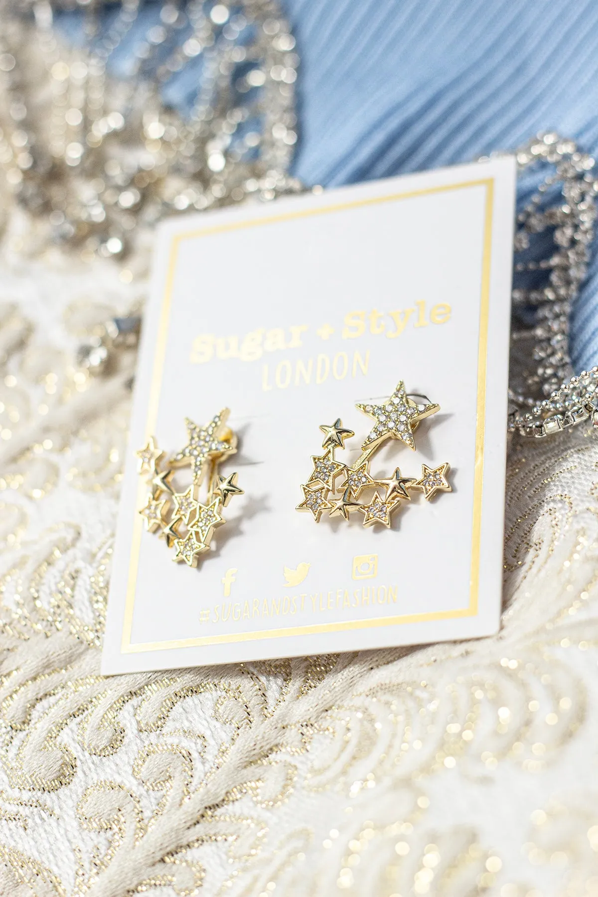 Star Constellation Diamante Earrings